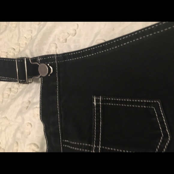 Black jean dress. - Picture 3 of 4